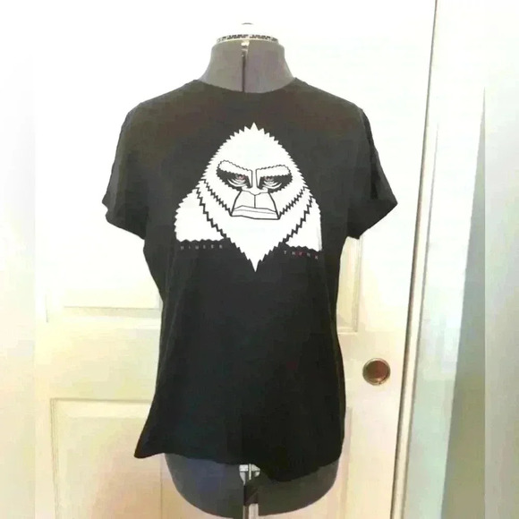 thinker tunker big foot black women t-shirt large - Picture 2 of 6